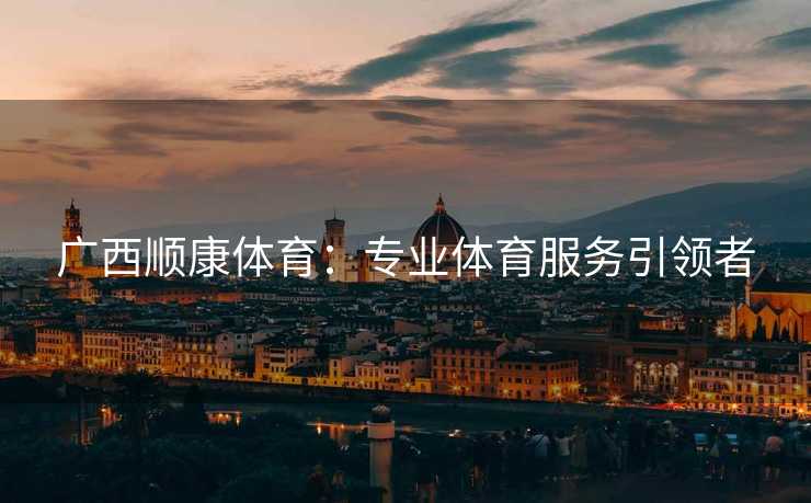 广西顺康体育：专业体育服务引领者