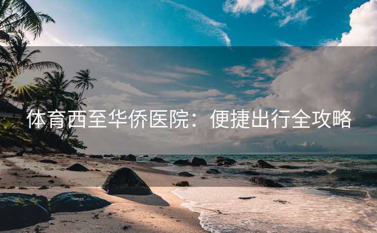 体育西至华侨医院：便捷出行全攻略