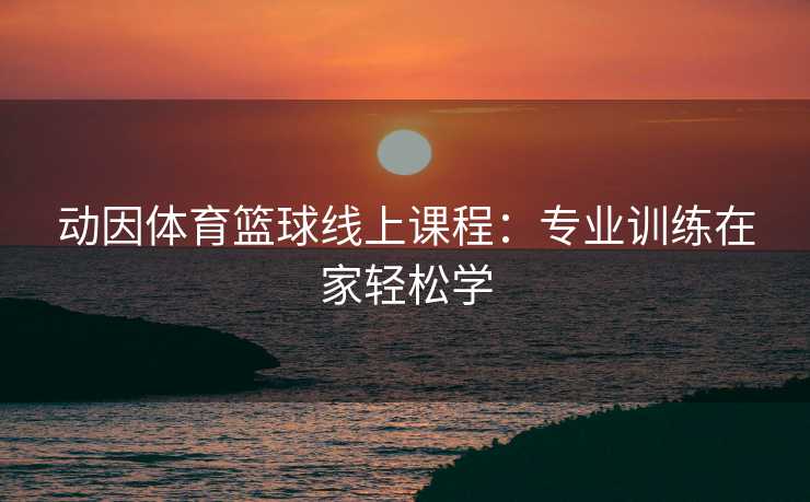 动因体育篮球线上课程：专业训练在家轻松学