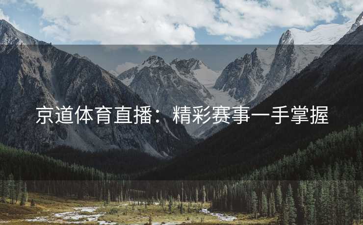 京道体育直播：精彩赛事一手掌握