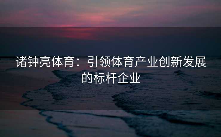 诸钟亮体育：引领体育产业创新发展的标杆企业