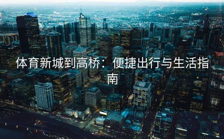 体育新城到高桥：便捷出行与生活指南