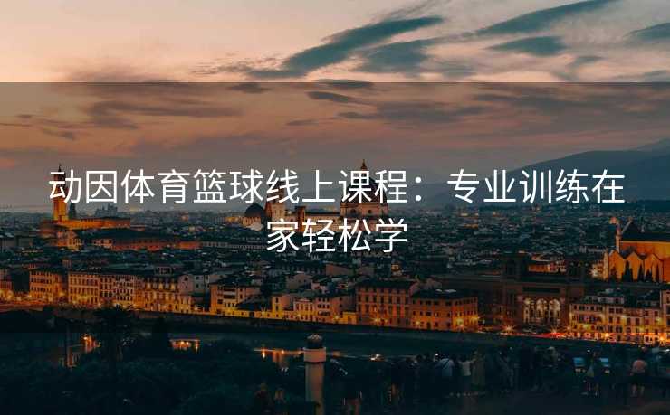 动因体育篮球线上课程：专业训练在家轻松学