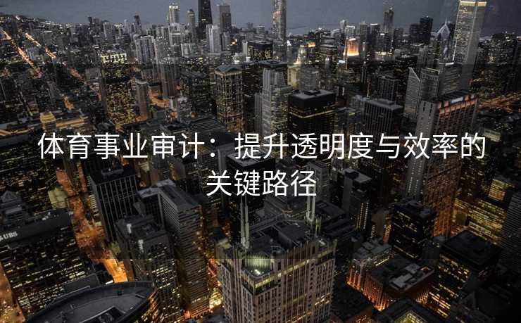 体育事业审计：提升透明度与效率的关键路径