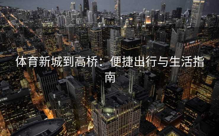 体育新城到高桥：便捷出行与生活指南