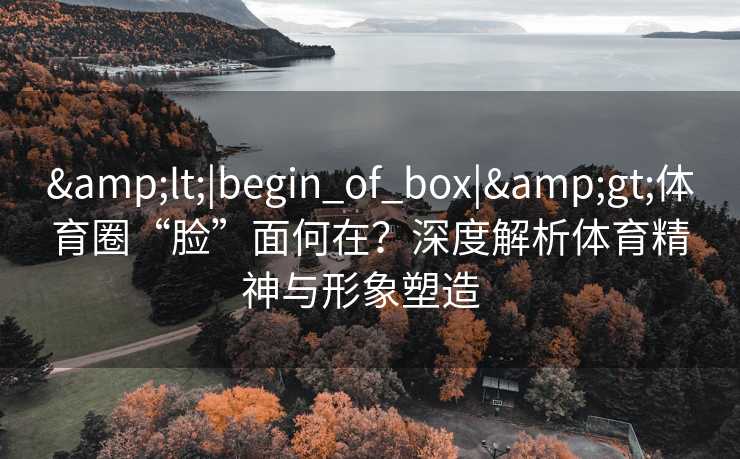 &lt;|begin_of_box|&gt;体育圈“脸”面何在？深度解析体育精神与形象塑造  