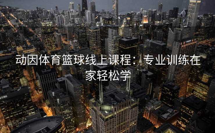 动因体育篮球线上课程：专业训练在家轻松学