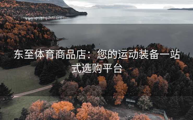 东至体育商品店：您的运动装备一站式选购平台