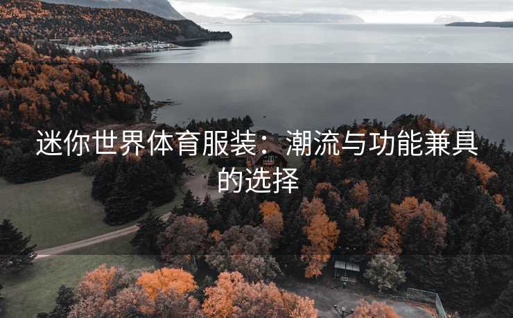 迷你世界体育服装：潮流与功能兼具的选择