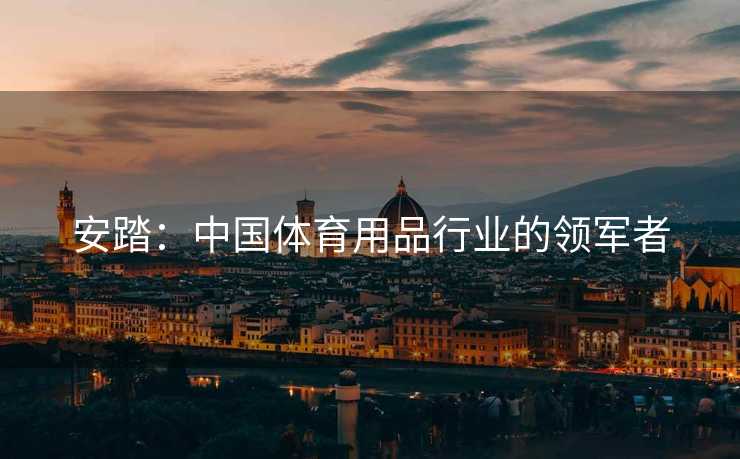 安踏:中国体育用品行业的领军者 安踏:中国体育用品行业的领军者