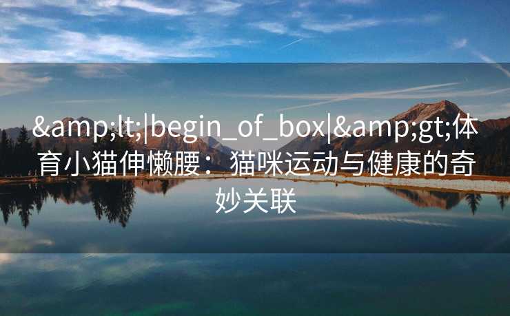 <|begin_of_box|>体育小猫伸懒腰:猫咪运动与健康的奇妙关联 <|begin_of_box|>体育小猫伸懒腰:猫咪运动与健康的奇妙关联