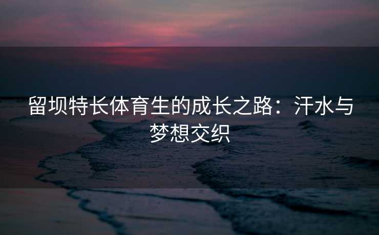 留坝特长体育生的成长之路:汗水与梦想交织 留坝特长体育生的成长之路:汗水与梦想交织
